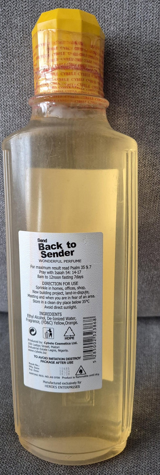 Back to Sender Perfume 500 ml/ Parfum Back to sender 500 ml